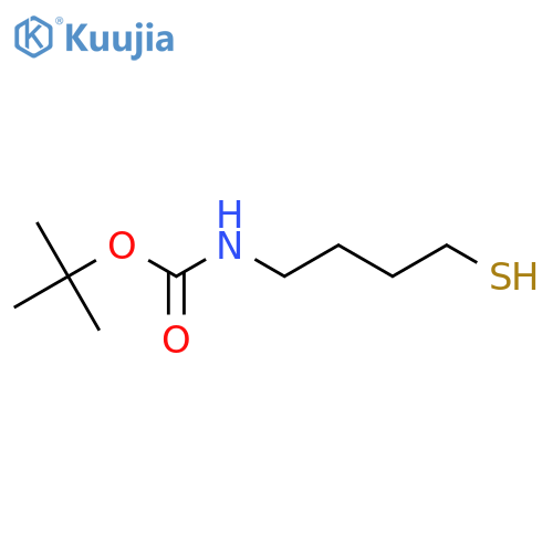 tert-butyl N-(4-sulfanylbutyl)carbamate structure