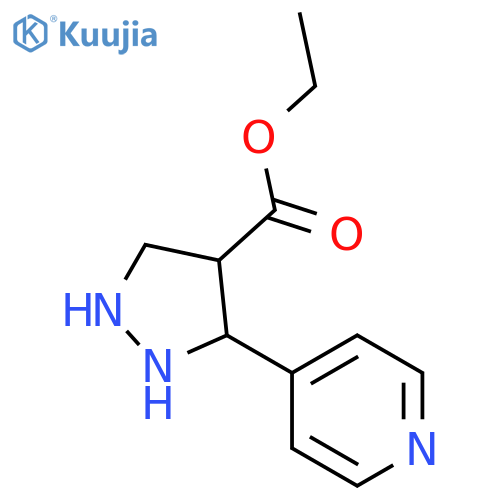 1H-Pyrazole-4-carboxylicacid, 3-(4-pyridinyl)-, ethyl ester structure