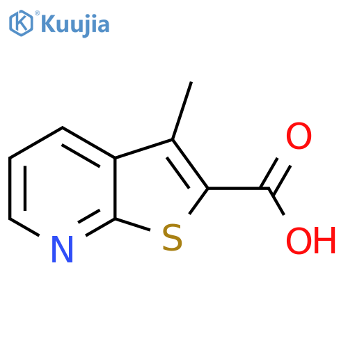 Thieno[2,3-b]pyridine-2-carboxylic acid, 3-methyl- structure