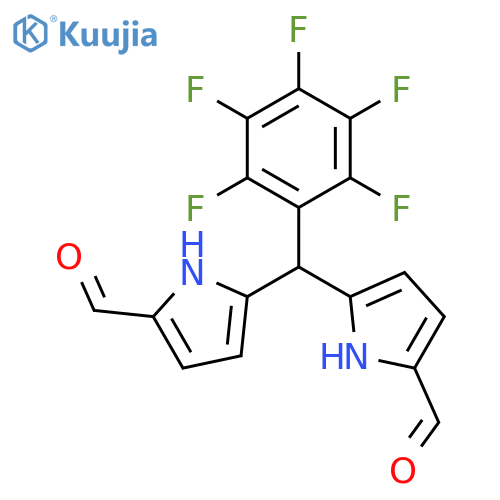 1H-PYRROLE-2-CARBOXALDEHYDE, 5,5'-[(PENTAFLUOROPHENYL)METHYLENE]BIS- structure