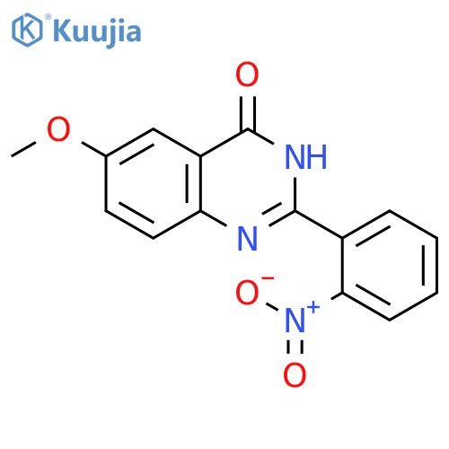 4(1H)-Quinazolinone, 6-methoxy-2-(2-nitrophenyl)- structure
