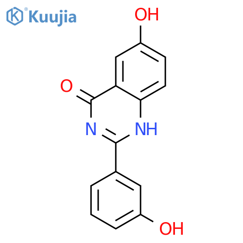 4(1H)-Quinazolinone, 6-hydroxy-2-(3-hydroxyphenyl)- structure