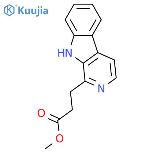 methyl 3-(9H-beta-carbolin-1-yl)propanoate structure
