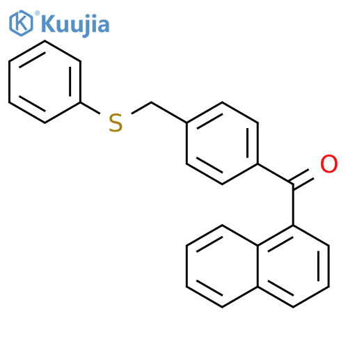Methanone, 1-naphthalenyl[4-[(phenylthio)methyl]phenyl]- structure