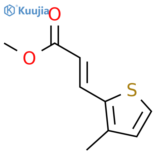 methyl (2E)-3-(3-methylthiophen-2-yl)prop-2-enoate structure