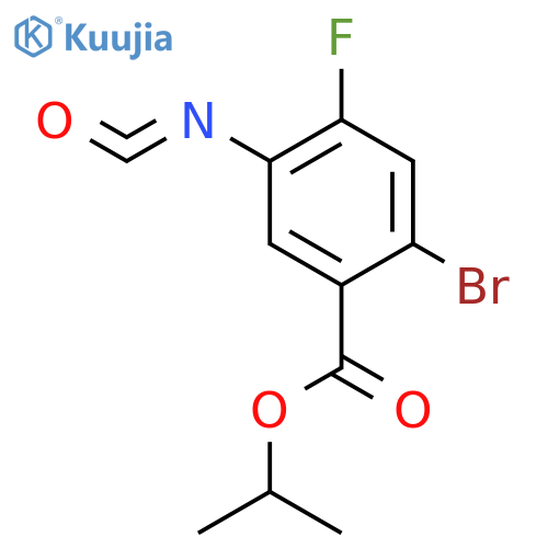 Benzoic acid, 2-bromo-4-fluoro-5-isocyanato-, 1-methylethyl ester structure