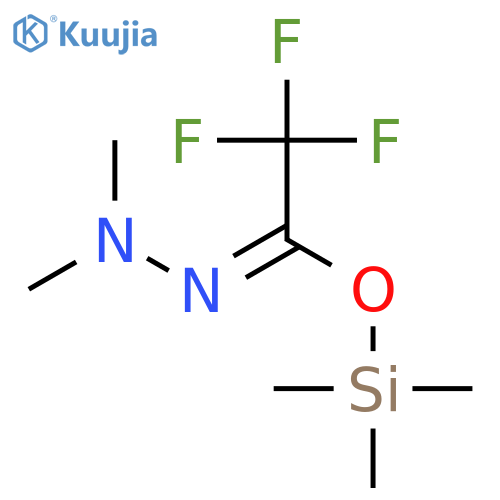 Ethanehydrazonic acid, 2,2,2-trifluoro-N,N-dimethyl-, trimethylsilyl ester structure