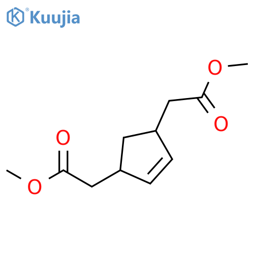 4-CYCLOPENTENE-1,3-DIACETIC ACID, DIMETHYL ESTER structure