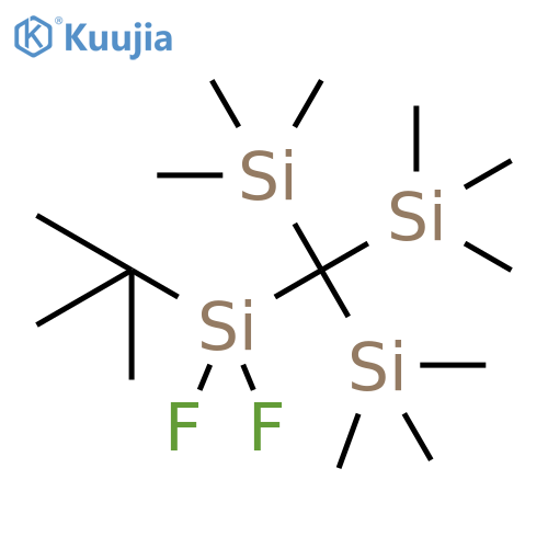 Silane, [[(1,1-dimethylethyl)difluorosilyl]methylidyne]tris[trimethyl- structure