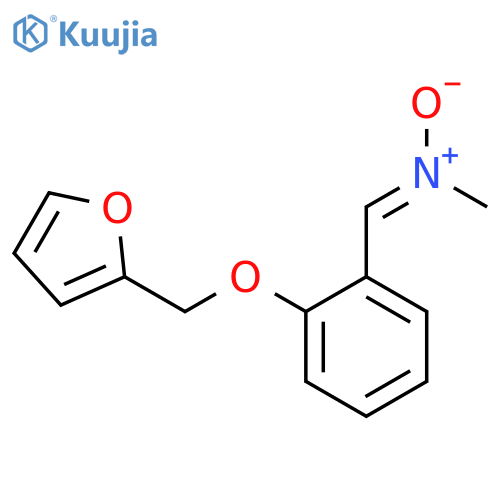 Methanamine, N-[[2-(2-furanylmethoxy)phenyl]methylene]-, N-oxide structure