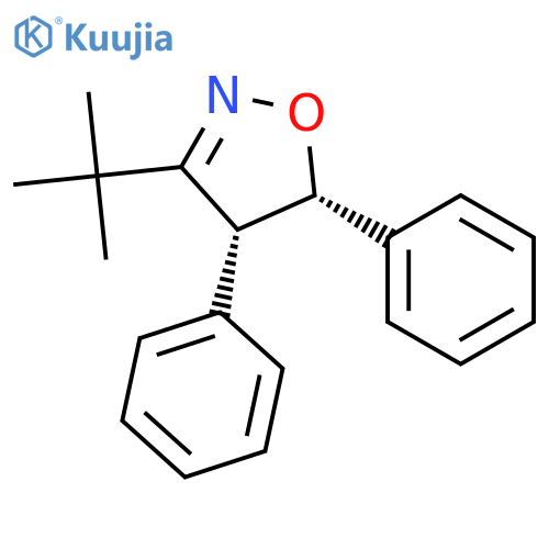 ISOXAZOLE, 3-(1,1-DIMETHYLETHYL)-4,5-DIHYDRO-4,5-DIPHENYL-, CIS- structure
