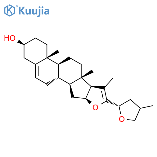 Furosta-5,20(22)-dien-3-ol, 23,26-epoxy-, (3b,23S)- structure
