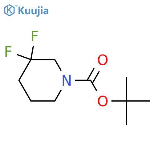 Tert-butyl 3,3-difluoropiperidine-1-carboxylate structure