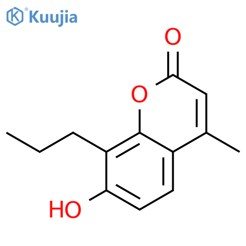 2H-1-Benzopyran-2-one, 7-hydroxy-4-methyl-8-propyl- structure