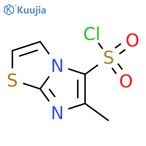 6-Methylimidazo[2,1-b][1,3]thiazole-5-sulfonyl chloride structure