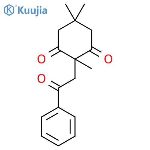 1,3-CYCLOHEXANEDIONE, 2,5,5-TRIMETHYL-2-(2-OXO-2-PHENYLETHYL)- structure
