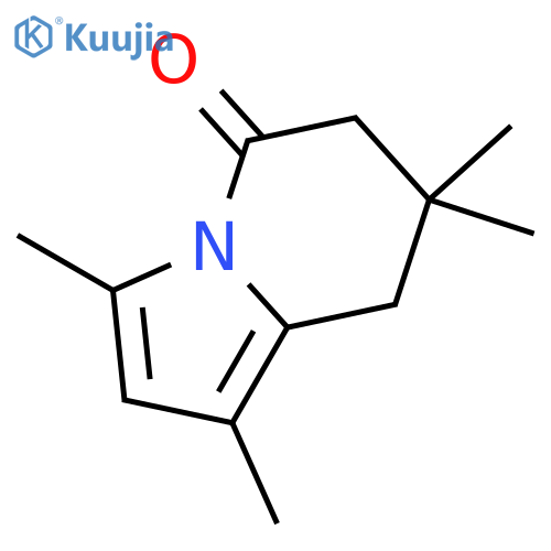 5(6H)-INDOLIZINONE, 7,8-DIHYDRO-1,3,7,7-TETRAMETHYL- structure