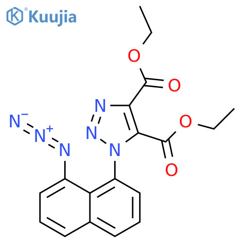 1-(8-Azidonaphthalen-1-yl)-1H-1,2,3-triazole-4,5-dicarboxylic acid diethyl ester structure