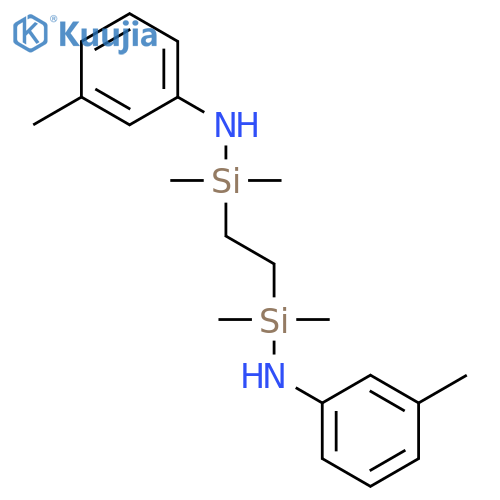 SILANAMINE, 1,1'-(1,2-ETHANEDIYL)BIS[1,1-DIMETHYL-N-(3-METHYLPHENYL)- structure