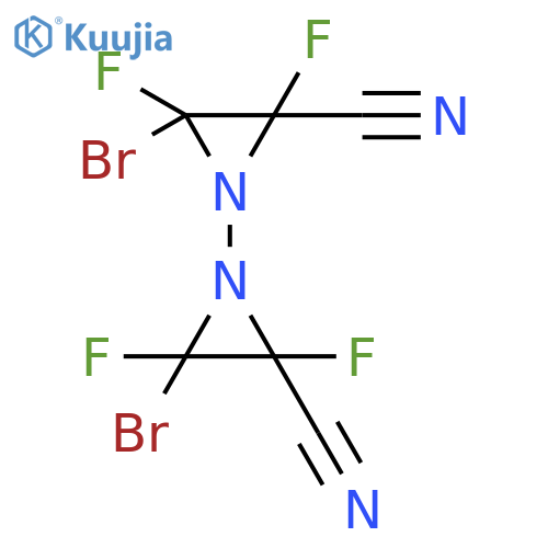 [1,1'-BIAZIRIDINE]-2,2'-DICARBONITRILE, 3,3'-DIBROMO-2,2',3,3'-TETRAFLUORO- structure
