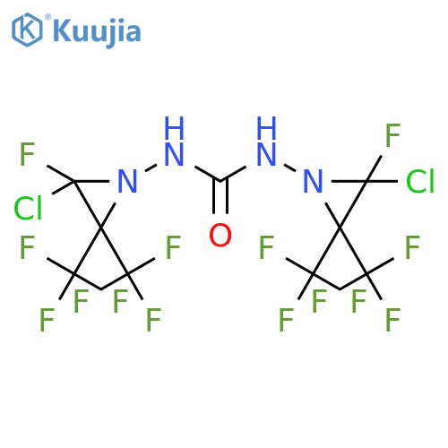 Urea, N,N'-bis[2-chloro-2-fluoro-3,3-bis(trifluoromethyl)-1-aziridinyl]- structure