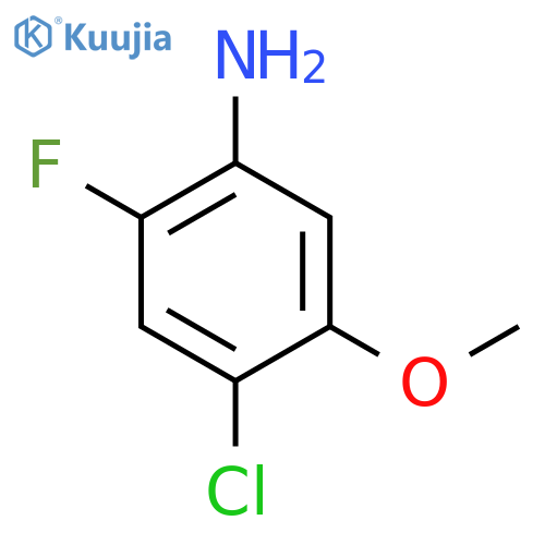 4-Chloro-2-fluoro-5-methoxyaniline structure