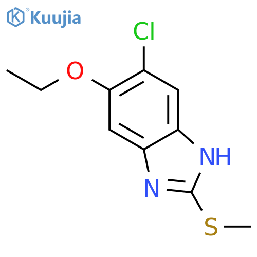 1H-Benzimidazole, 5-chloro-6-ethoxy-2-(methylthio)- structure