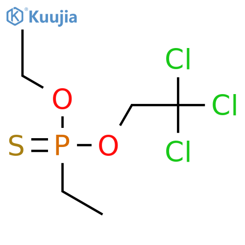 Phosphonothioic acid, ethyl-, O-ethyl O-(2,2,2-trichloroethyl) ester structure