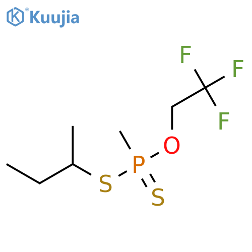 S-butan-2-yl O-(2,2,2-trifluoroethyl) methylphosphonodithioate structure