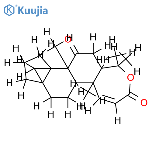7-oxo-20,21,22,23,24,25,26,27-octanor-14,18-cycloapotirucalla-1-en-3,4-olide structure