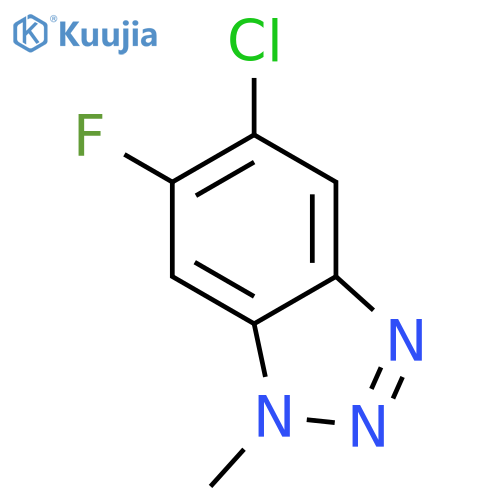 1H-BENZOTRIAZOLE, 5-CHLORO-6-FLUORO-1-METHYL- structure