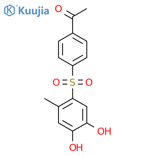 ETHANONE, 1-[4-[(4,5-DIHYDROXY-2-METHYLPHENYL)SULFONYL]PHENYL]- structure
