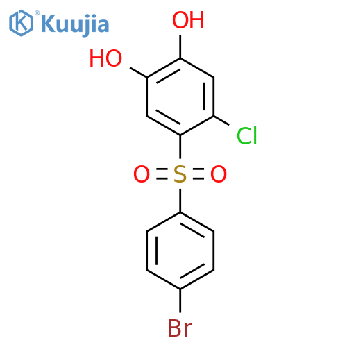 1,2-Benzenediol, 4-[(4-bromophenyl)sulfonyl]-5-chloro- structure