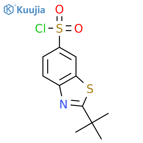 2-tert-Butyl-1,3-benzothiazole-6-sulfonyl Chloride structure