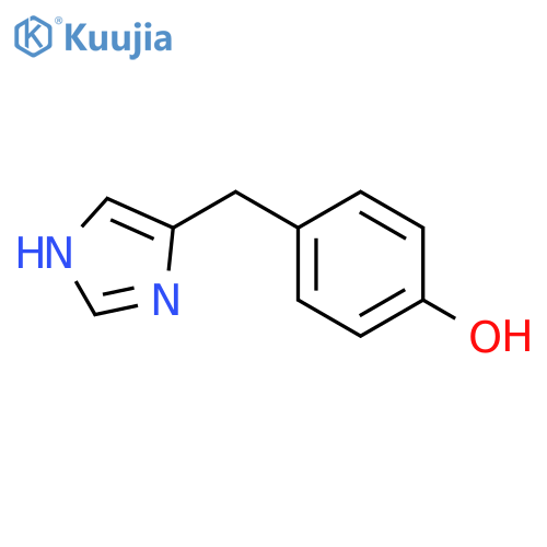 4-(1H-imidazol-4-yl)methylphenol structure