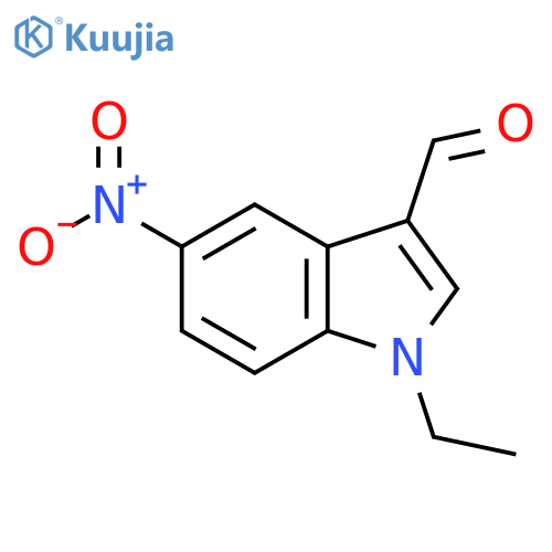 1-ethyl-5-nitro-1H-indole-3-carbaldehyde structure