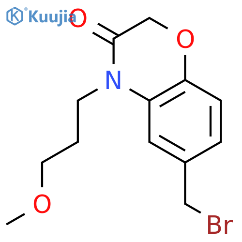 6-(Bromomethyl)-4-(3-methoxypropyl)-2H-benzob1,4oxazin-3(4H)-one structure