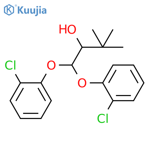 2-Butanol, 1,1-bis(2-chlorophenoxy)-3,3-dimethyl- structure
