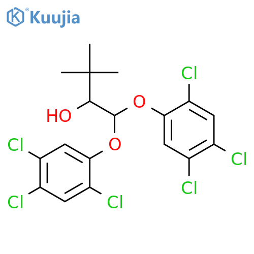 2-BUTANOL, 3,3-DIMETHYL-1,1-BIS(2,4,5-TRICHLOROPHENOXY)- structure