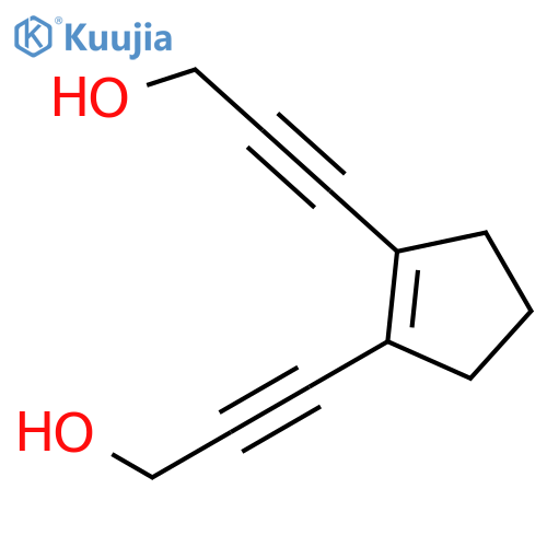 2-Propyn-1-ol, 3,3'-(1-cyclopentene-1,2-diyl)bis- structure