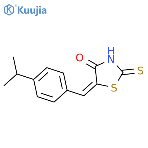 4-Thiazolidinone, 5-[[4-(1-methylethyl)phenyl]methylene]-2-thioxo-, (5Z)- structure