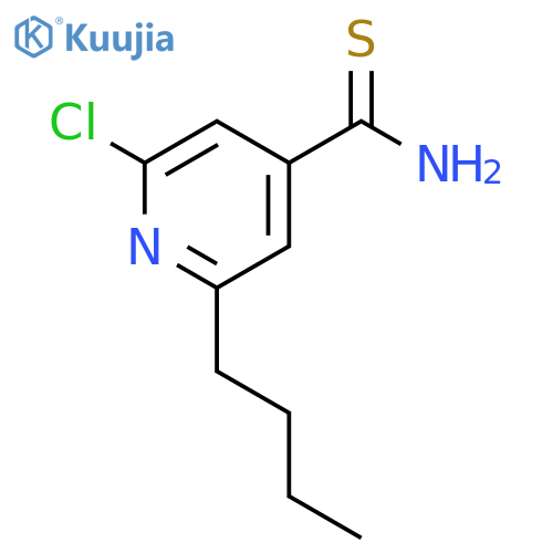 4-PYRIDINECARBOTHIOAMIDE, 2-BUTYL-6-CHLORO- structure