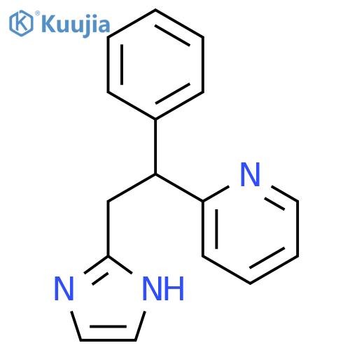 Pyridine, 2-[2-(1H-imidazol-2-yl)-1-phenylethyl]- structure