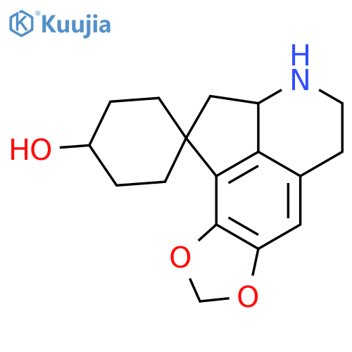 2a',3',4',5'-tetrahydro-2'H-spiro[cyclohexane-1,1'-cyclopenta[ij][1,3]dioxolo[4,5-g]isoquinolin]-4-ol structure