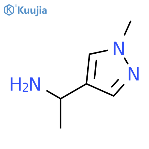1-(1-methyl-1H-pyrazol-4-yl)ethan-1-amine structure