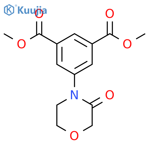 1,3-Benzenedicarboxylic acid, 5-(3-oxo-4-morpholinyl)-, dimethyl ester structure