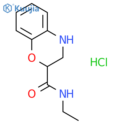 N-ethyl-3,4-dihydro-2H-1,4-benzoxazine-2-carboxamide structure