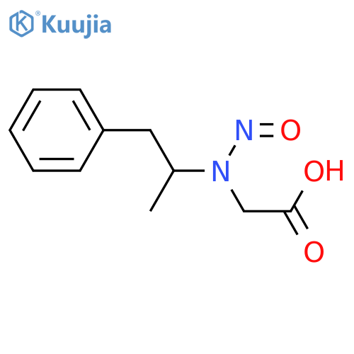 2-[nitroso(1-phenylpropan-2-yl)amino]acetic Acid structure