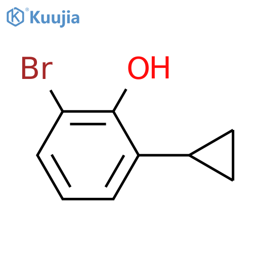 Phenol, 2-bromo-6-cyclopropyl- structure