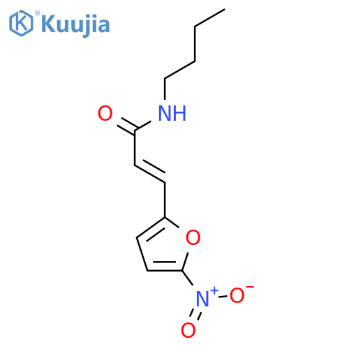 N-butyl-3-(5-nitrofuran-2-yl)prop-2-enamide structure